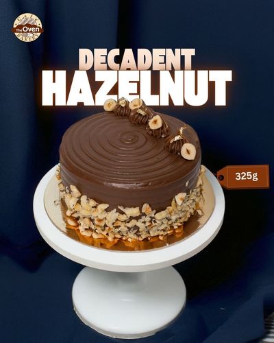 Decadent Hazelnut 325g Cake